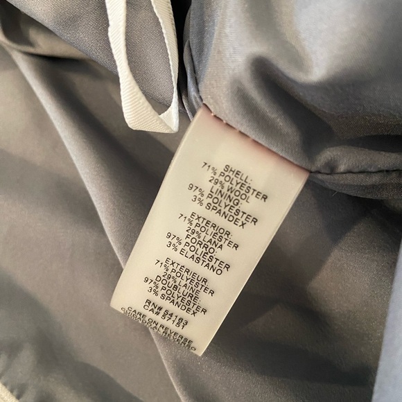 Tommy Hilfiger Size 10 Wool Blend Lined Gray Gold Metallic Plaid Pencil Skirt - Picture 9 of 10